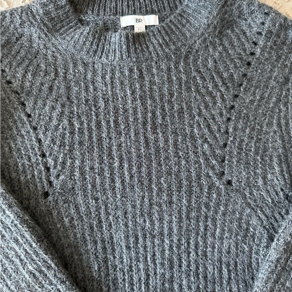 BP Women's Pointelle Crewneck Pullover Sweater Size XS - Picture 4 of 9